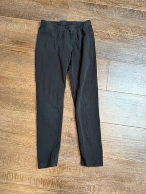 Cat & Jack Girls Black Leggings Size M (7/8) Stretch Basic Everyday Pants